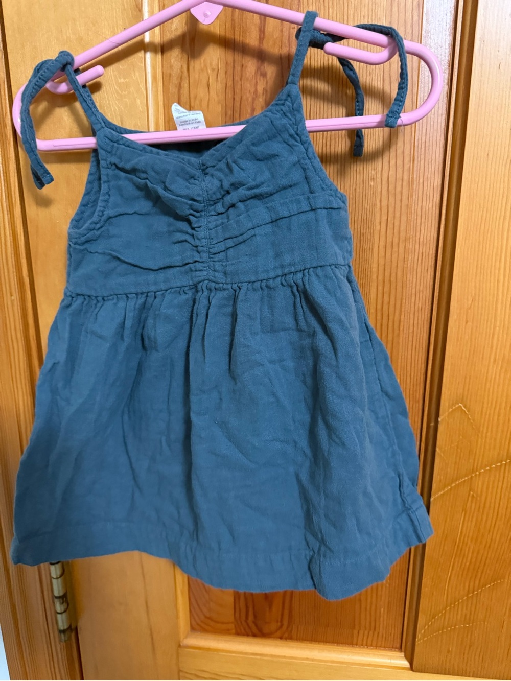 kate quinn Teal Tie-Shoulder Sundress